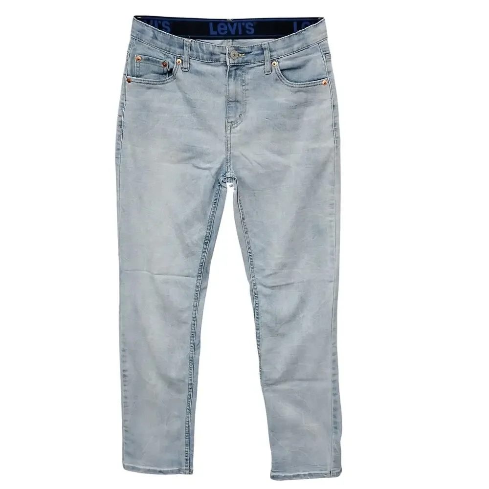 Levi's 502 Jeans Size 18 (29x31) Light Blue Wash Straight Leg